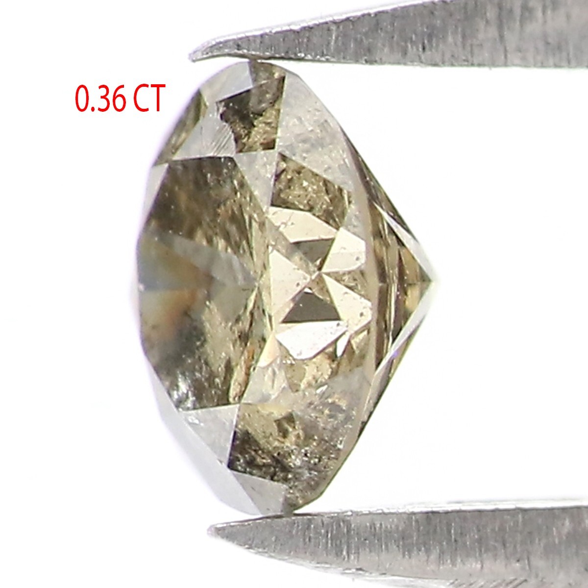 0.36 Ct Natural Loose Round Cut Diamond 4.65 MM Light Green Color Diamond KQ2595
