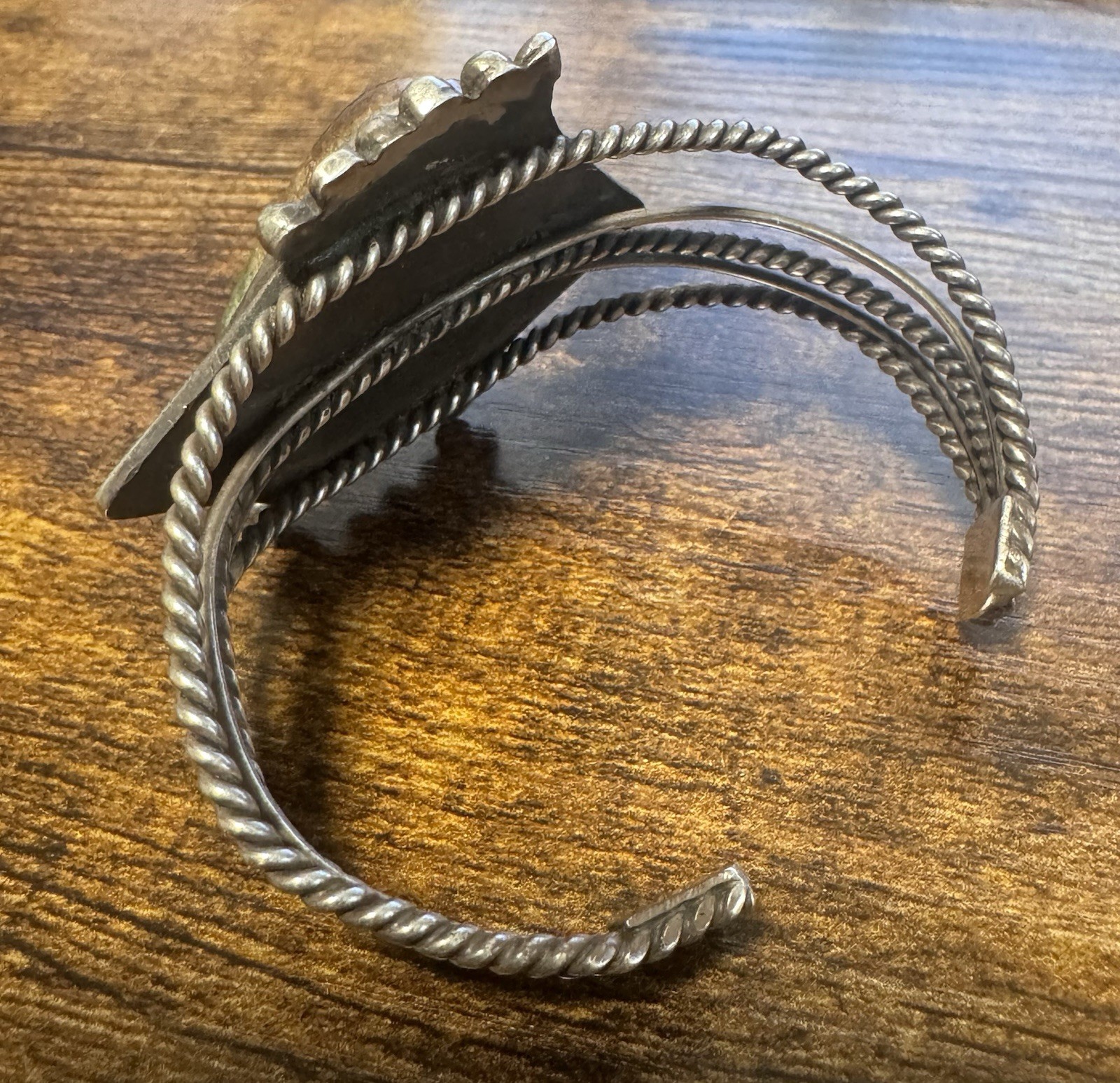 Vintage 1930-60s Southwestern Silver & Turquoise Cuff Bracelet – Fred Harvey Era