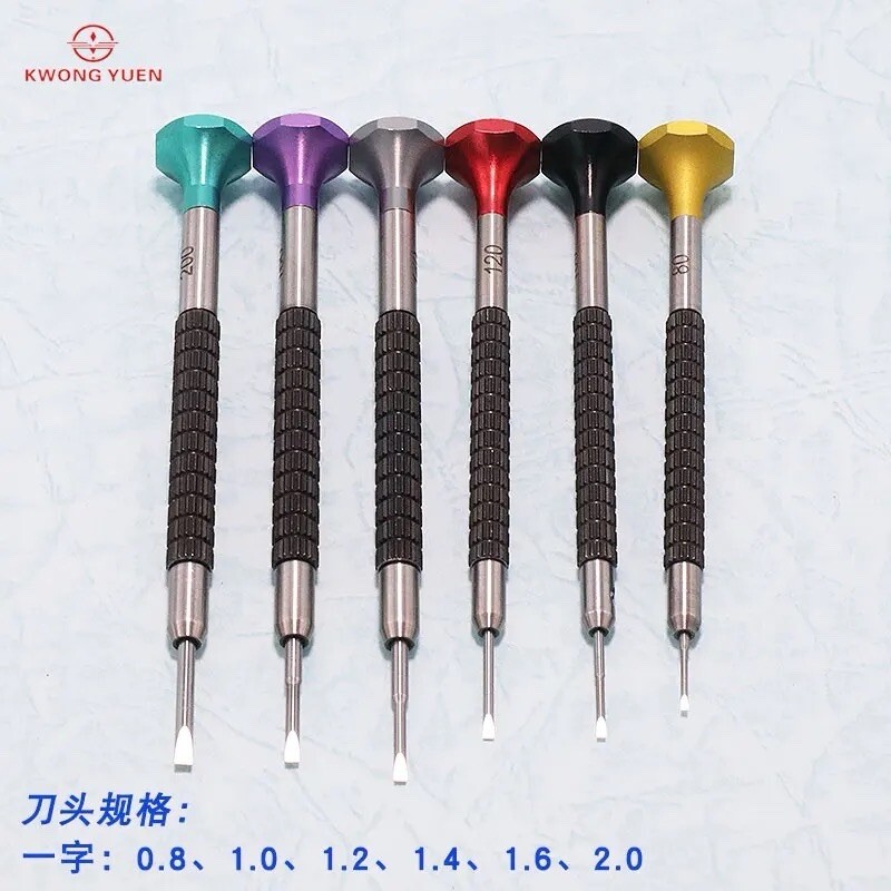 Flat Screwdriver Set of 6pcs For Watchmaker Jewelers Tool Top Quality Guaranteed