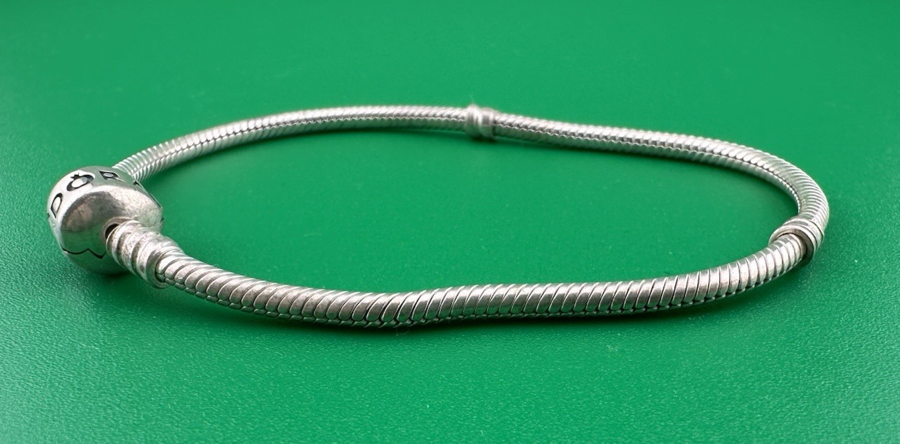 Pandora 590702HV 7.5″ Barrel Clasp Bracelet S925 ALE Sterling Silver Pre-owned
