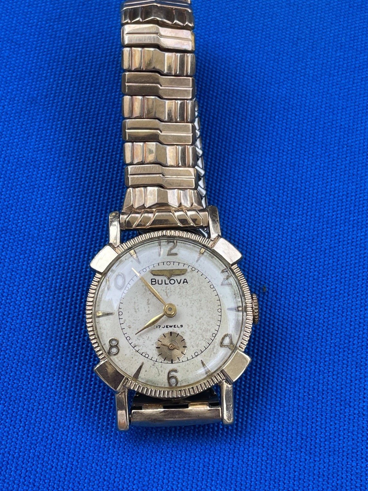 Bulova Men’s Mechanical Dress Watch Fancy Lugs 10ax Mvmt Runs Good Condition