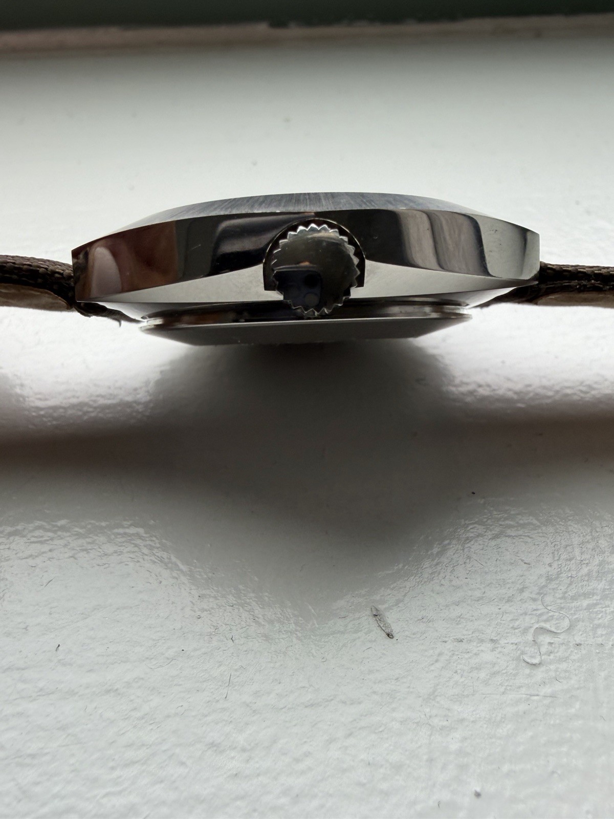 NOS Glycine Vacuum Automatic Spanish Day-Date 42mm Watch