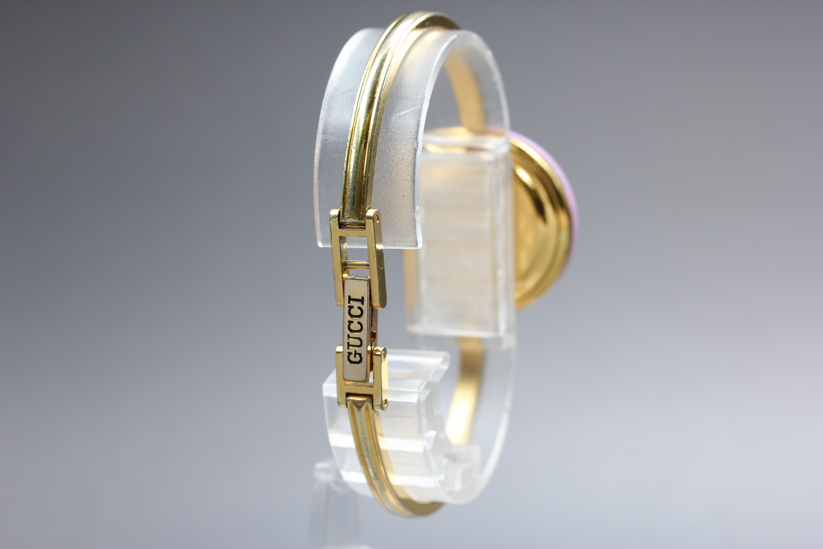 [Near MINT] Gucci Change Bezel 1100-L Gold White Dial 26mm Quartz Women’s Watch