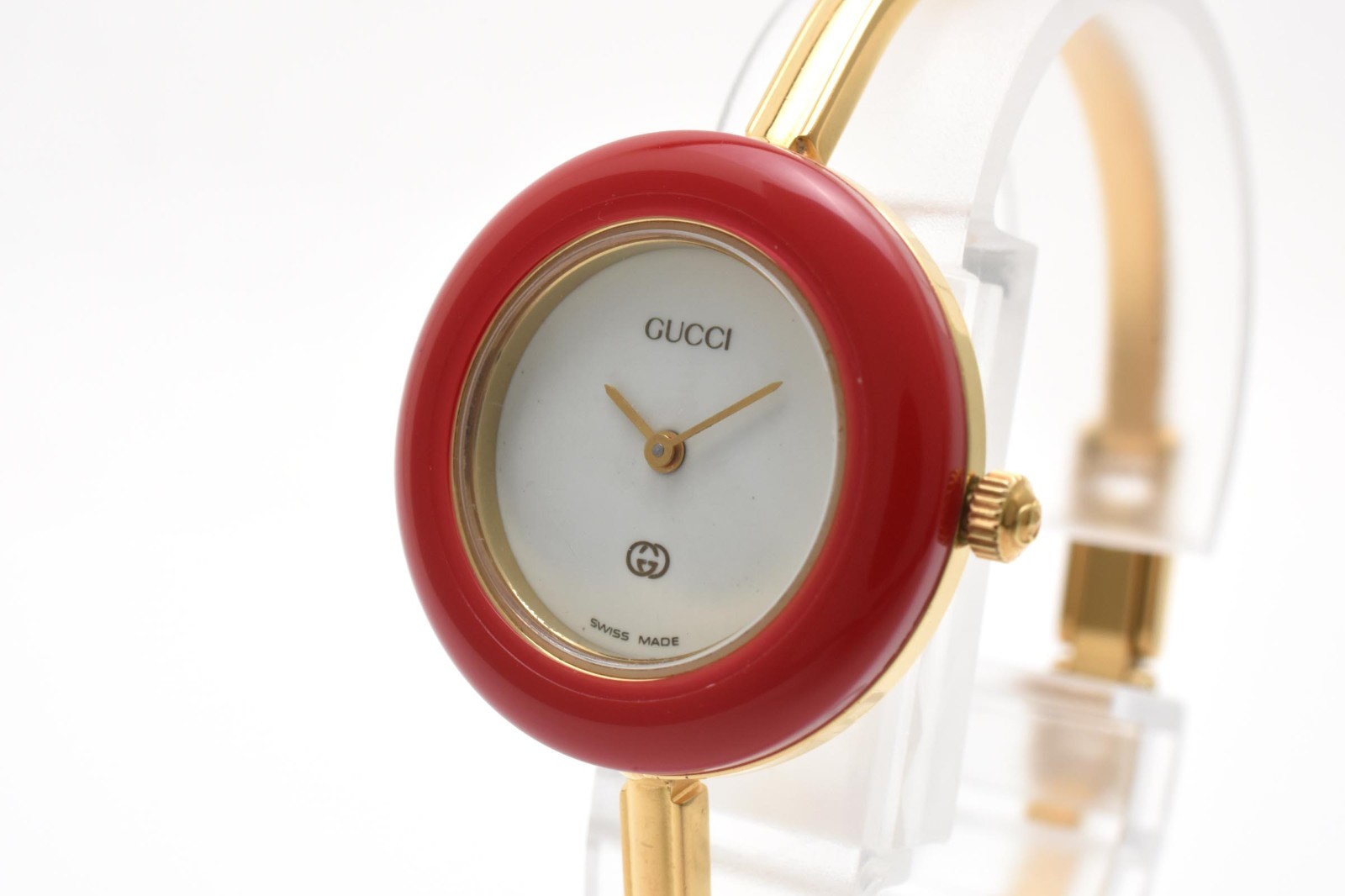 GUCCI Change Bezel 11/12.2 1100L Gold Vintage Quartz Woman’s Watch with Box