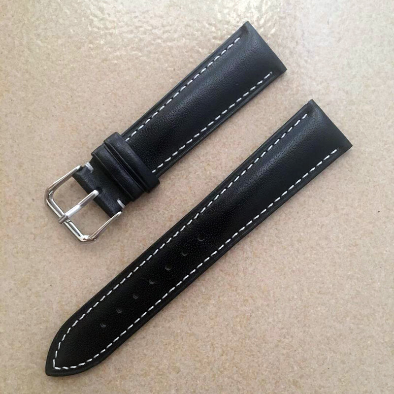 Watch Band Calf Genuine Leather Watch Strap Belt Wristwatch Band Brown 16-24mm