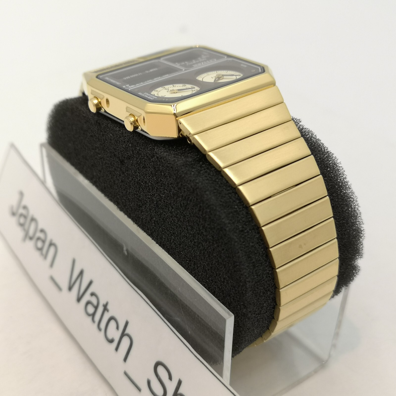 CITIZEN ANA-DIGI TEMP JG2103-72X Brown Gold Reproduction Men’s Watch New in Box