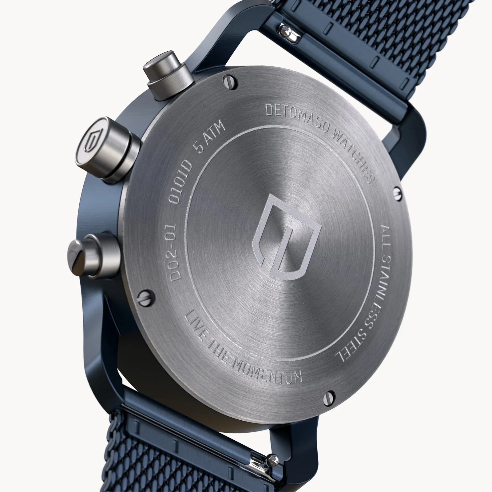 DETOMASO SORPASSO CHRONOGRAPH MACCHINA BLUE 42mm MSRP $219 🔥NEW🔥