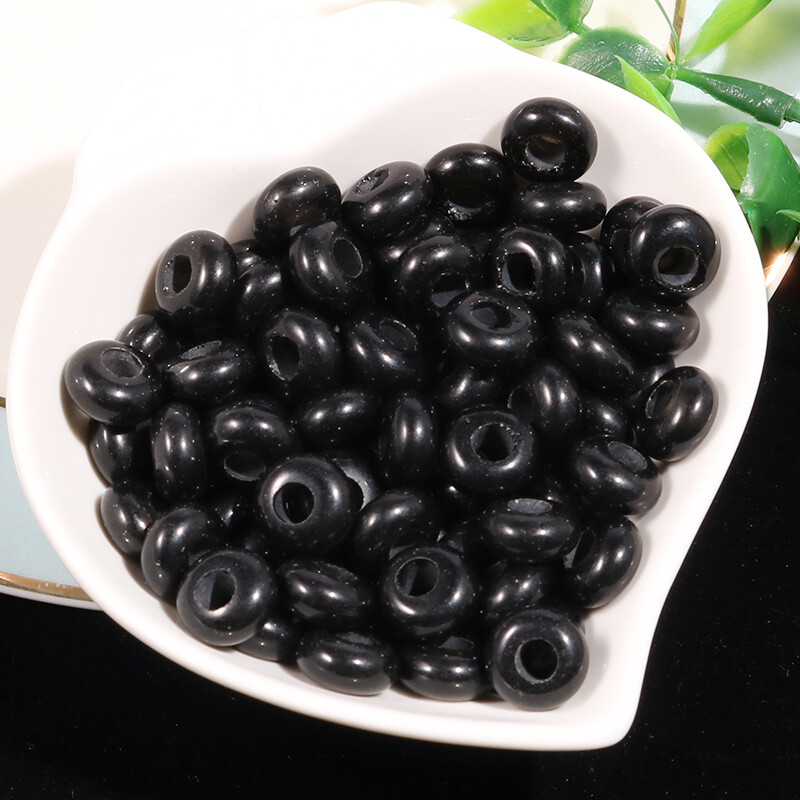 Natural Mini Stone 4x10mm Big Hole Beads Charms Healing Mix for Jewelry making