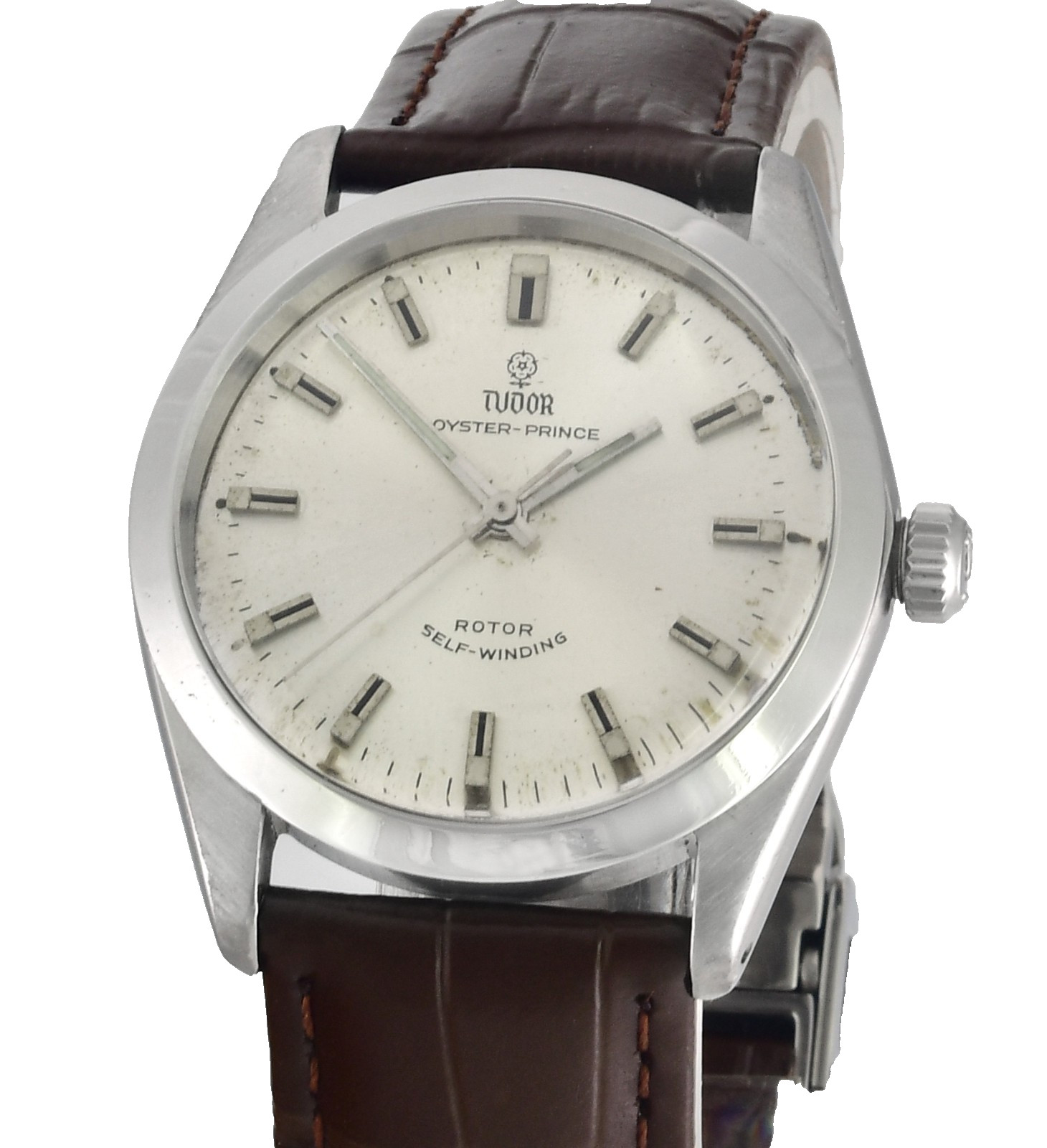 Vintage TUDOR Small Rose Oyster Prince Rotor Self Winding Mens Wrist Watch –
