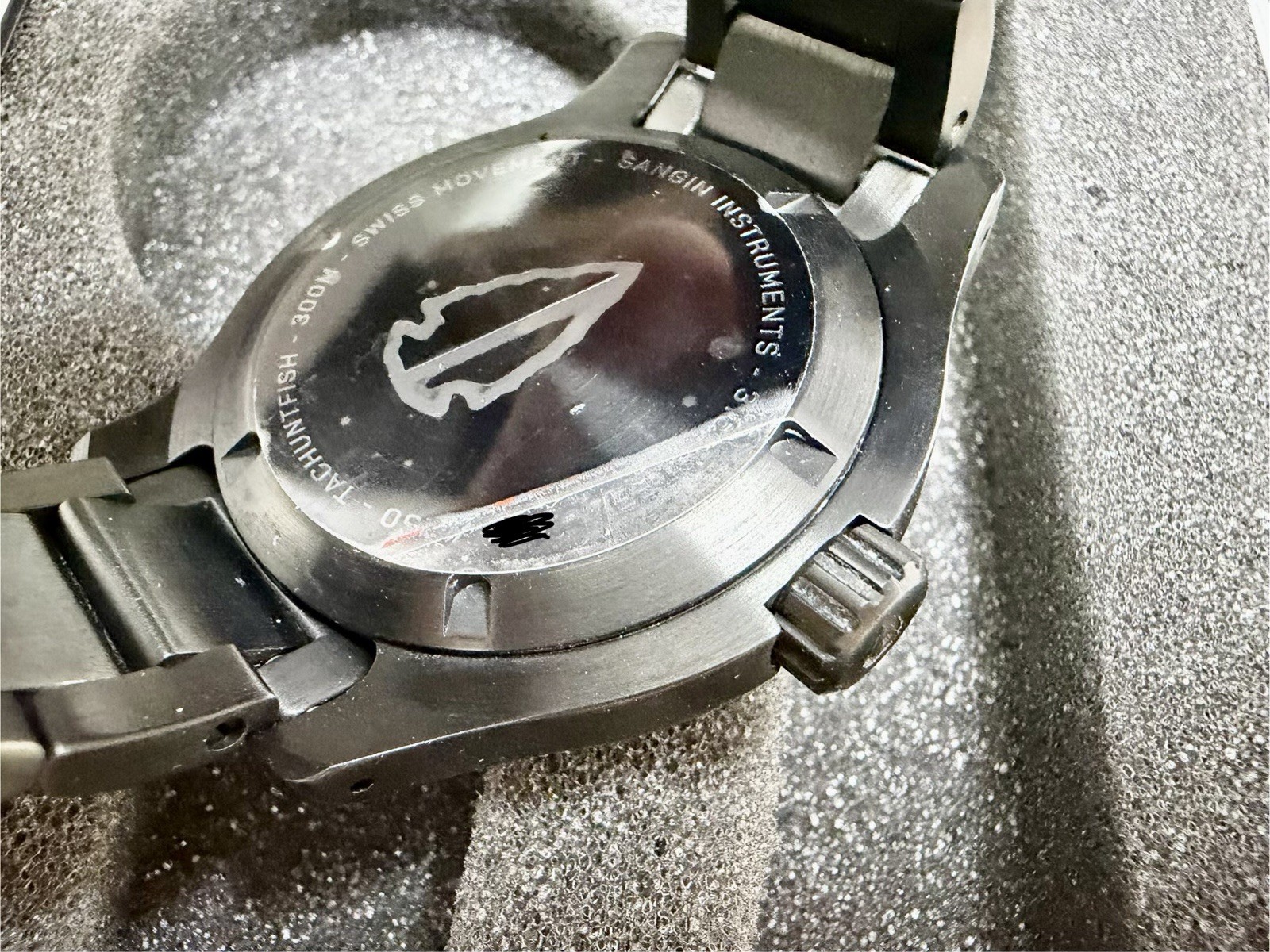 Sangin Pacifico THF Watch Sangin x Tac Hunt Fish Limited Edition 1/250 DLC Black