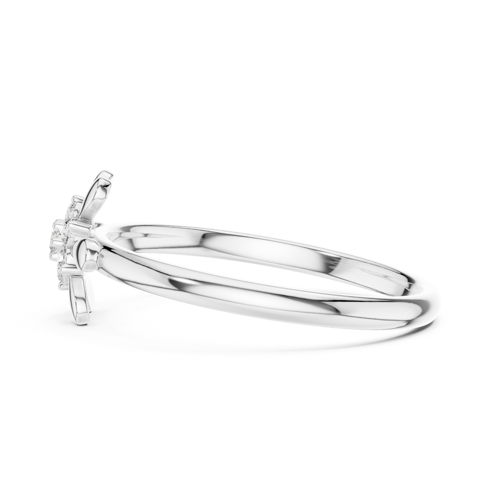 Certified Round Cut Natural Diamond Women Timeless Minimalist Ring 14K Gold Over