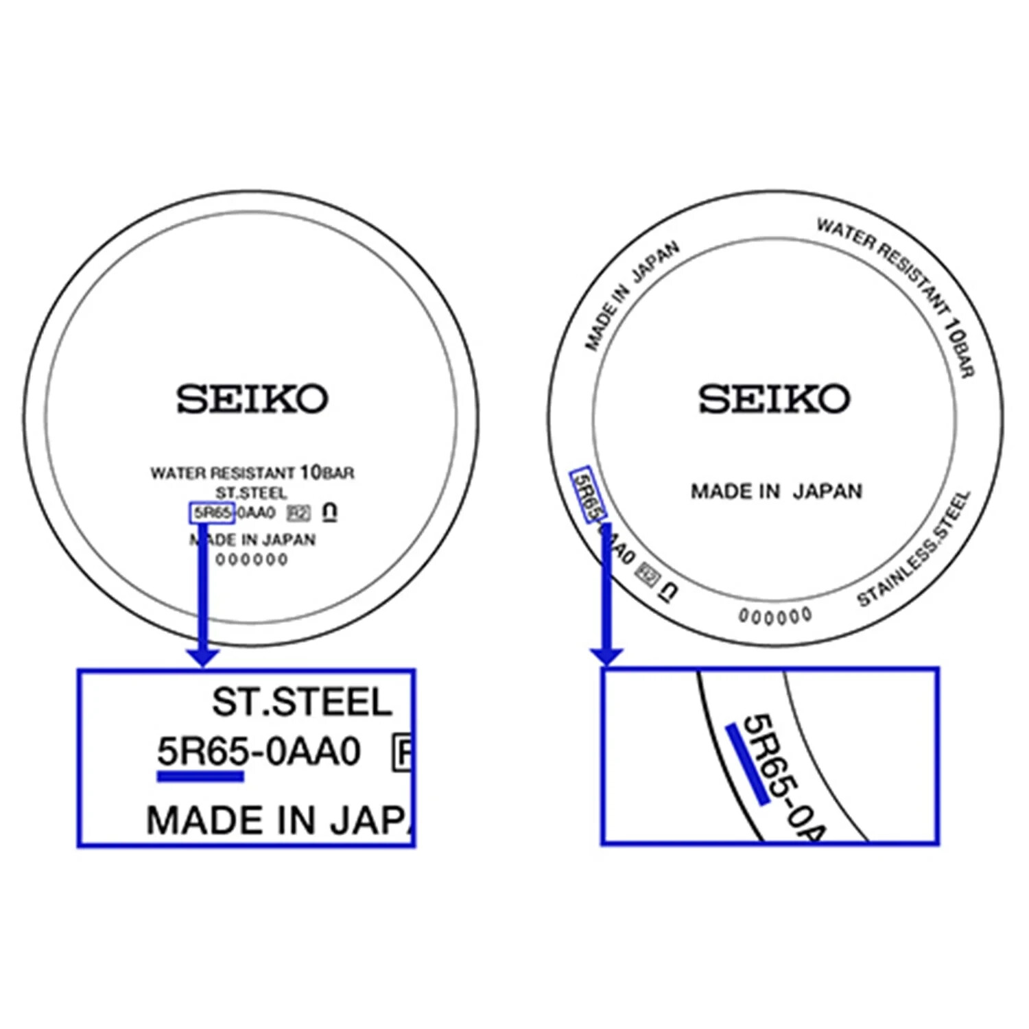 ORIGINAL SEIKO CROWN/STEM 1E60C1SNW0 for SKX013 SKX001 SKX005 SKX407, 7S26-0040