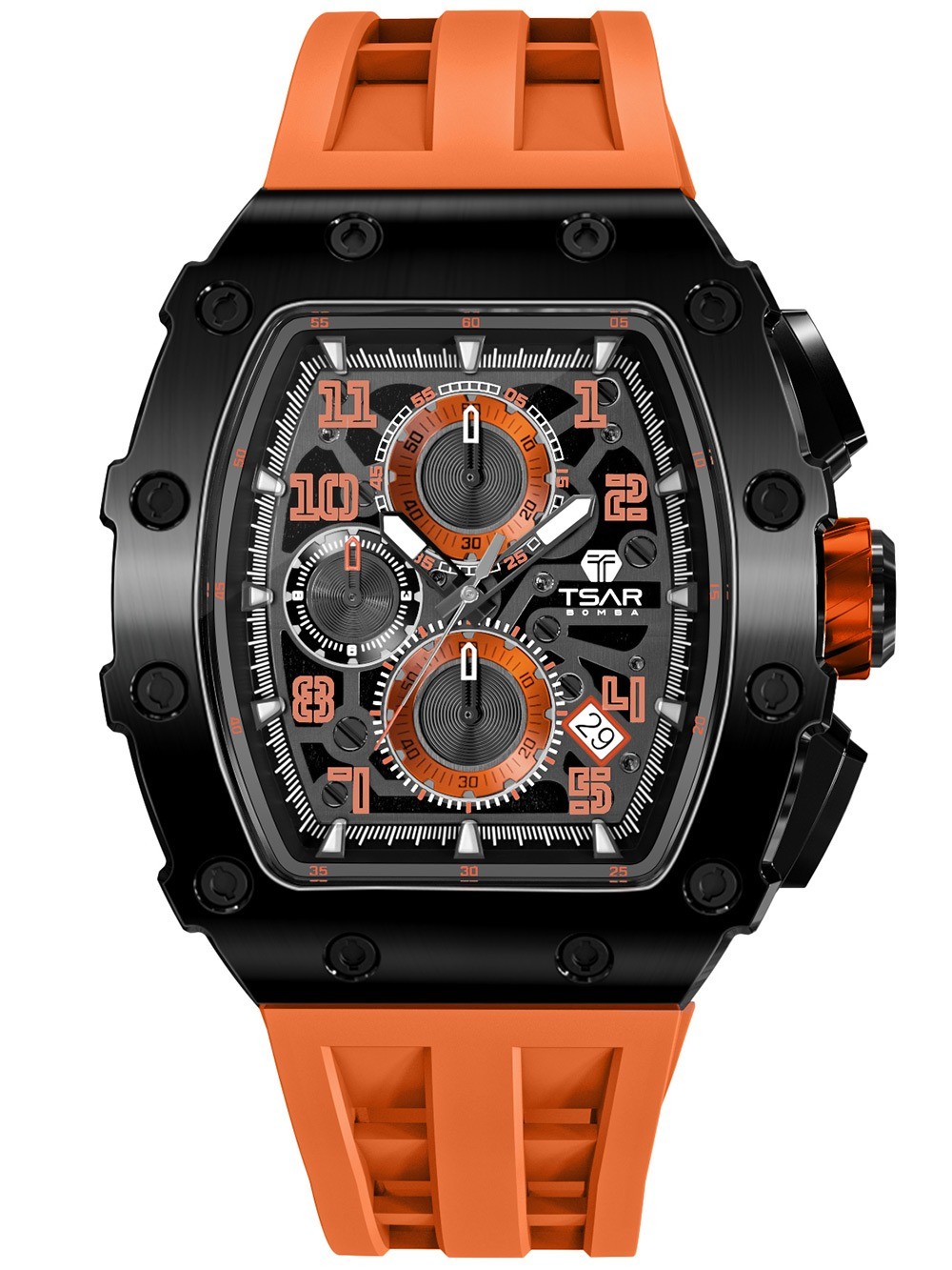 Tsar Bomba TB8204Q-12 Mens Watch Elemental Chronograph 44mm 5ATM