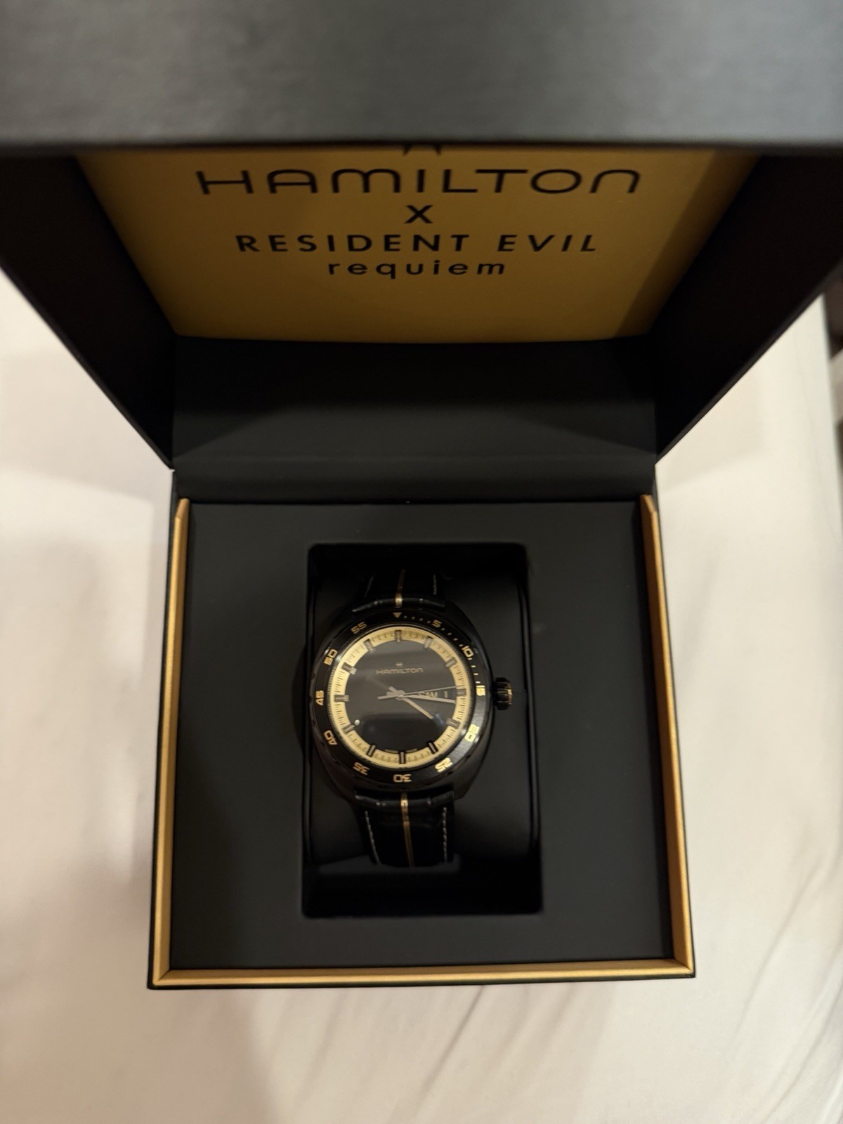 Hamilton Resident Evil Requiem Pan Europ Limited Auto Day/Date Watch w/ Box