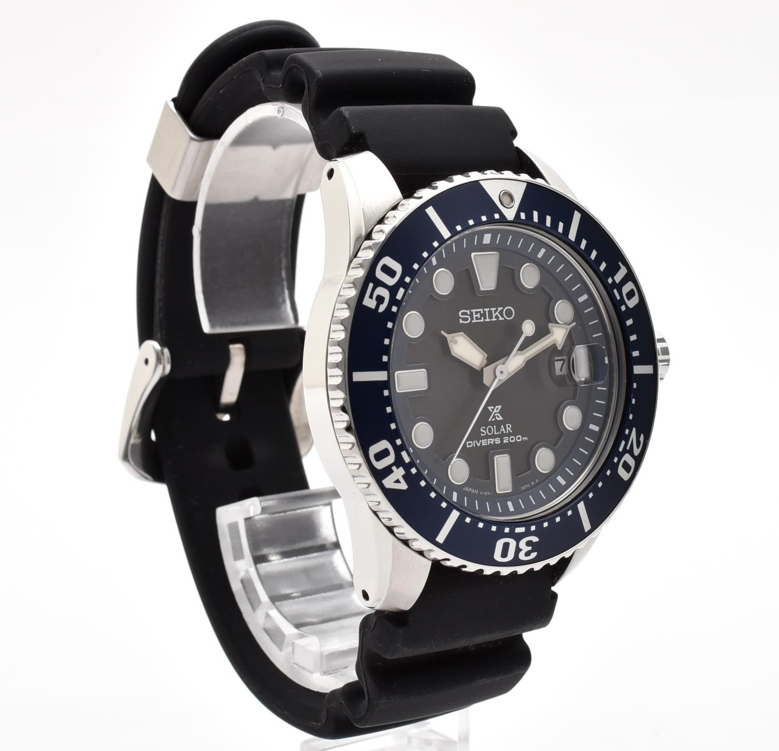 SEIKO Prospex V157-0BT0 SBDJ017 Divers Solar Quartz Black Men’s Watch JAPAN