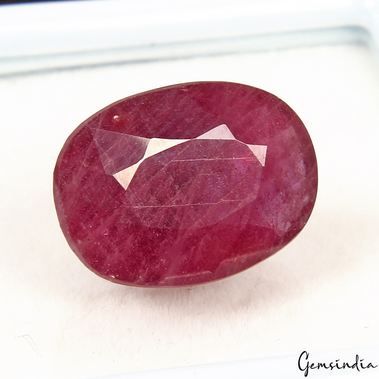 Free Certified 11.40 Cts Natural Red Mozambique Ruby Oval Cut Gemstone For Ring