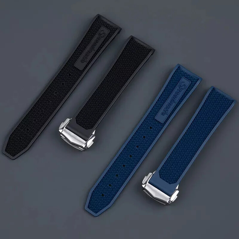 For Omega MoonSwatch Speedmaster 19mm 20mm 21mm Fluorine Rubber Watch Band Strap