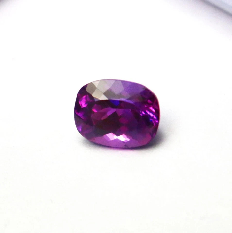 Natural 8.00 Ct Purple Blue Sapphire Cushion Cut Loose Gemstone Certified