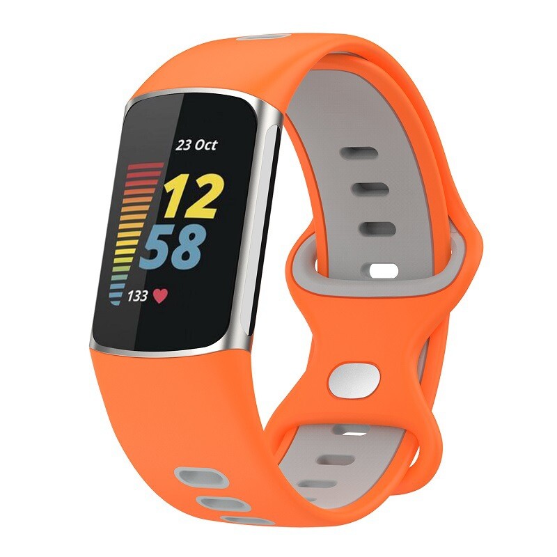 Replacement Silicone Sports Watch Band Wristband for Fitbit Charge 5/Charge 6