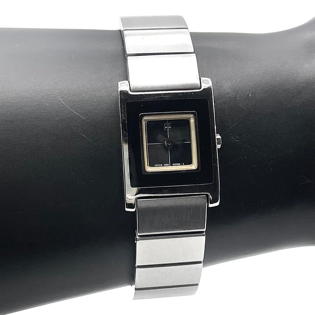 Yves Saint Laurent Diamond Quartz Ladies Watch Black Japan 0711910