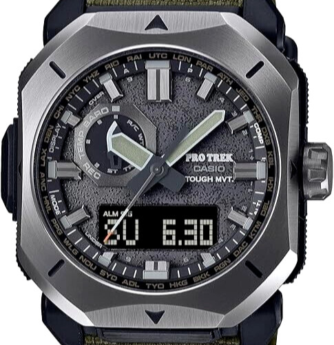 CASIO PRO TREK PRW-6900YB-3JF CORDURA Band Radio Solar Digital Men Watch Gift