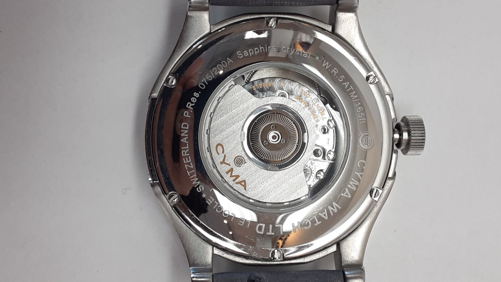 Men’s CYMA Power Reserve 40mm Imperium XL Steel Watch Limited to 200 Worldwide