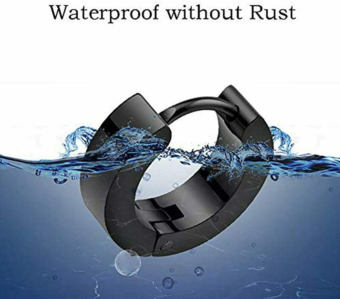 Stainless Steel Hoop Earrings Small Hoop Loop Huggie Ear Piercings for Men Women