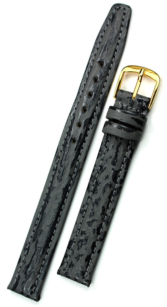 12mm Real Shark leather Band handmade Germany Graf grey Watch Strap