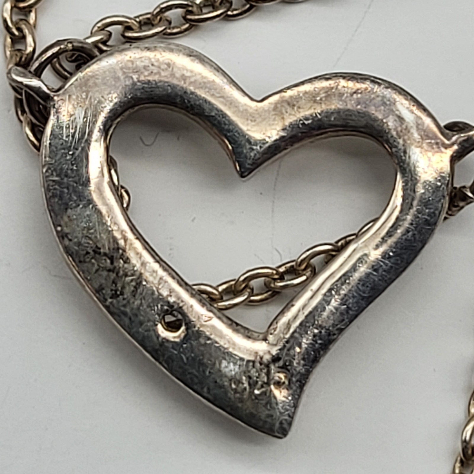 ARGENTO VIVO STERLING SILVER Double Heart Pendant Necklace