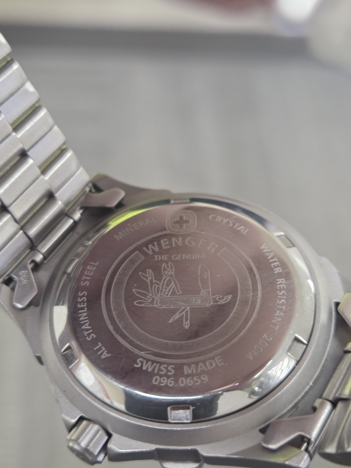 Wenger Swiss Made 200M Diver Watch – Stainless Steel – Model 096.0659