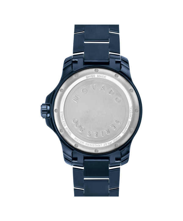 BRAND NEW MOVADO Series 800 Quartz Black Dial Unisex Watch 2600160 40mm