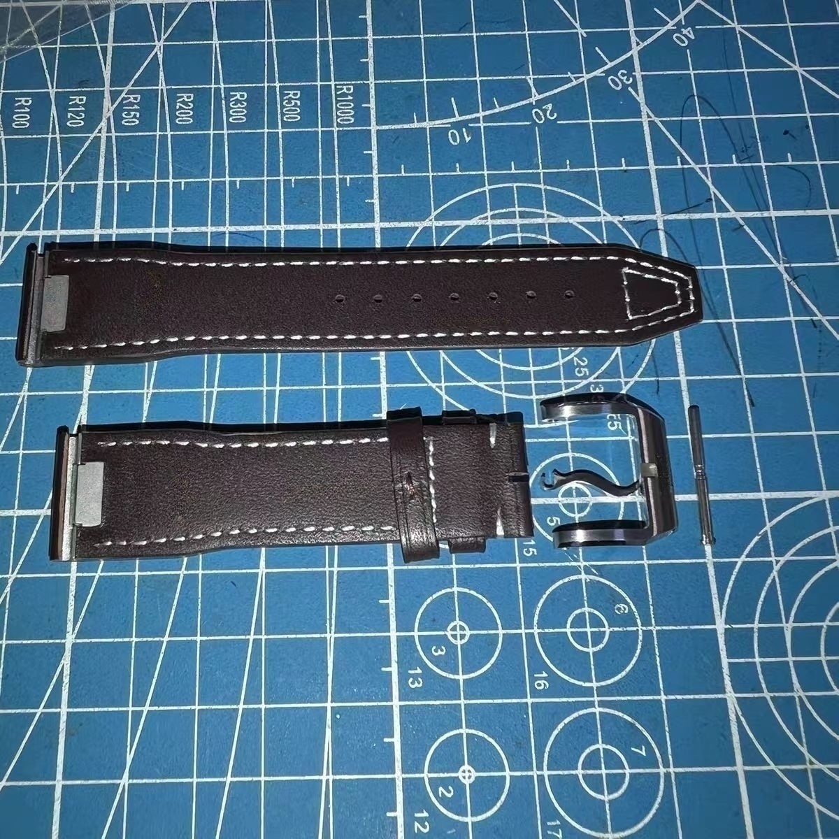 20mm Leather Quick Release Watch Band Strap Fits IWC Pilot Portofino Mark XX