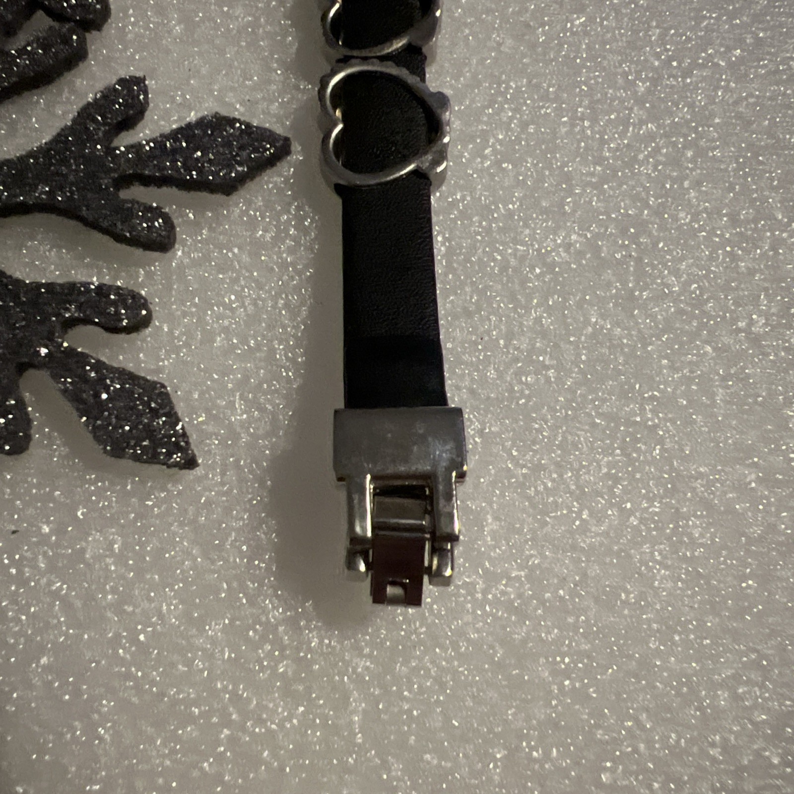 New W/ Tags Heart Shape Black & Silver Bijoux Terner Women’s Watch Needs Battery
