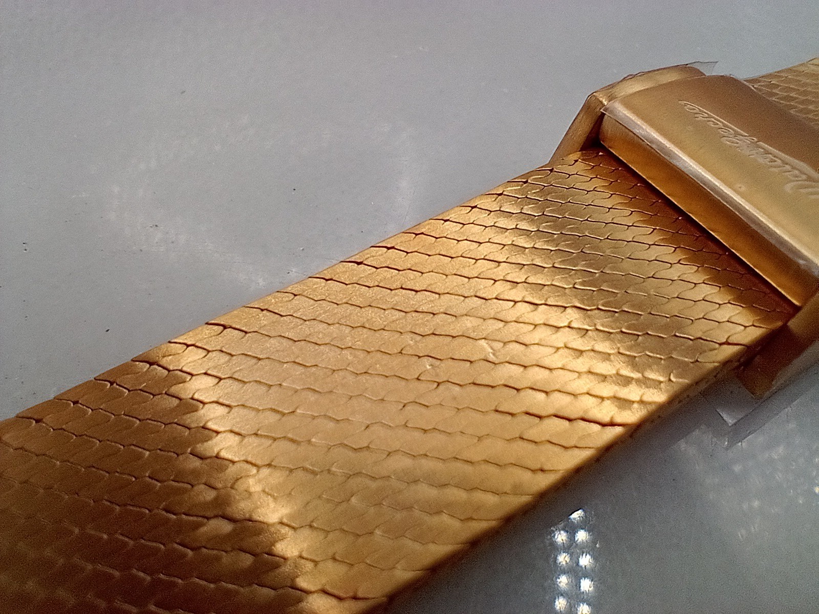 New Watchgecko 20mm Calibre 1960 Mk2 Mesh PVD Gold Watch Strap Bracelet 6B450