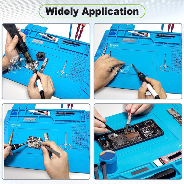 Watchmaker’s Rubber Silicone Bench Mat Pad Anti-Slip Jewelry Watch Soldering