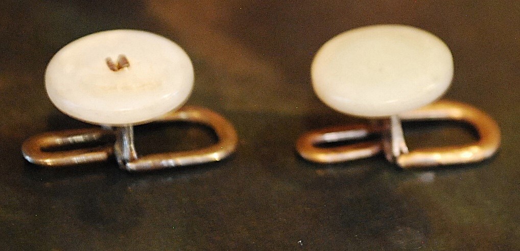 Antique Lot Of 11 MOTHER OF PEARL Button Studs, Ball Shirt Studs, Cufflink c1910
