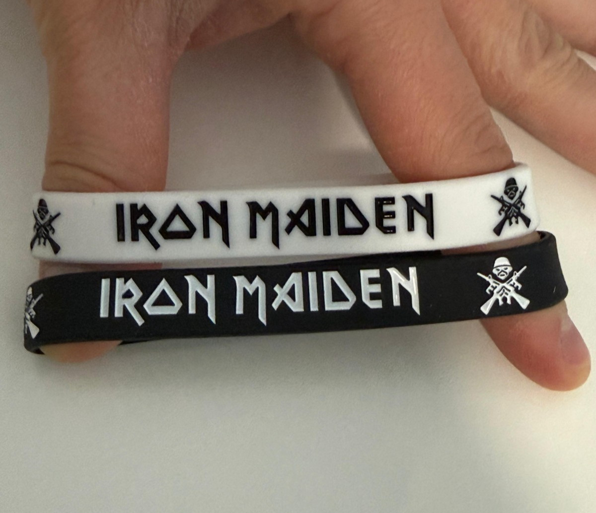 2x Rock Band Music Bracelets Iron Maiden Heavy Metal Silicone Straps Wristband