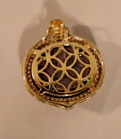 Natural Unheated Star Ruby With White Sapphire Pendant