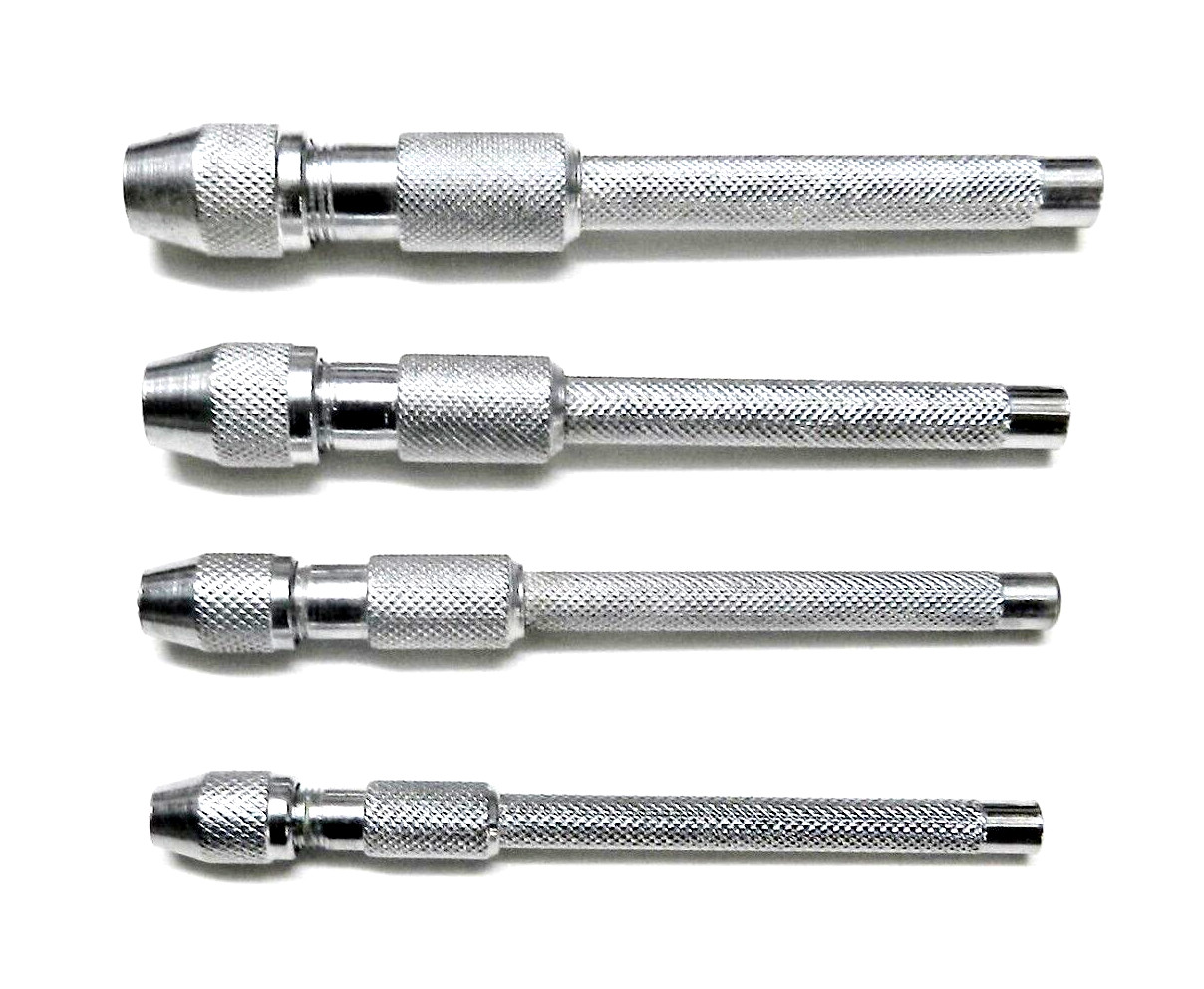 4 Piece Pin Vise Set Handheld 4 Size Chucks for Jewelry Drilling Hobby Crafts