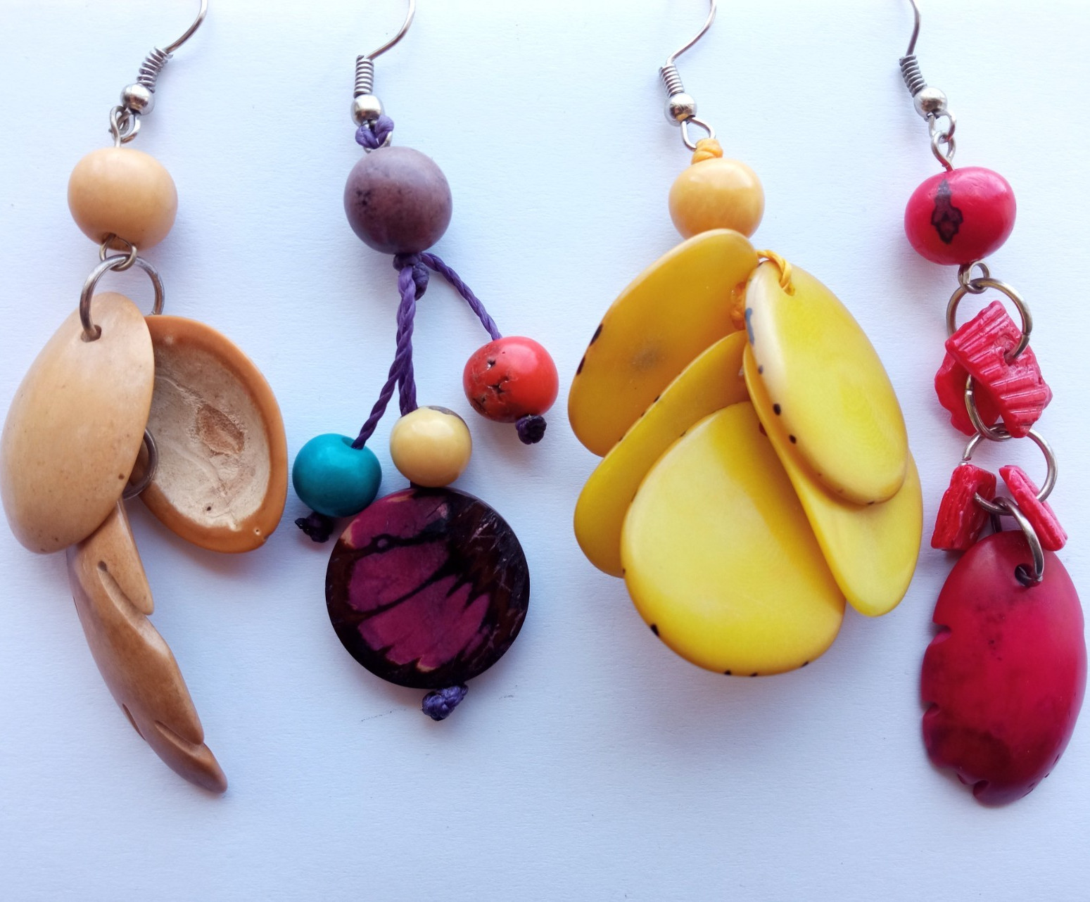 🔥Wholesale 20 Pairs Peruvian Jewelry Amazon Seed Earrings Handmade Boho Style🔥