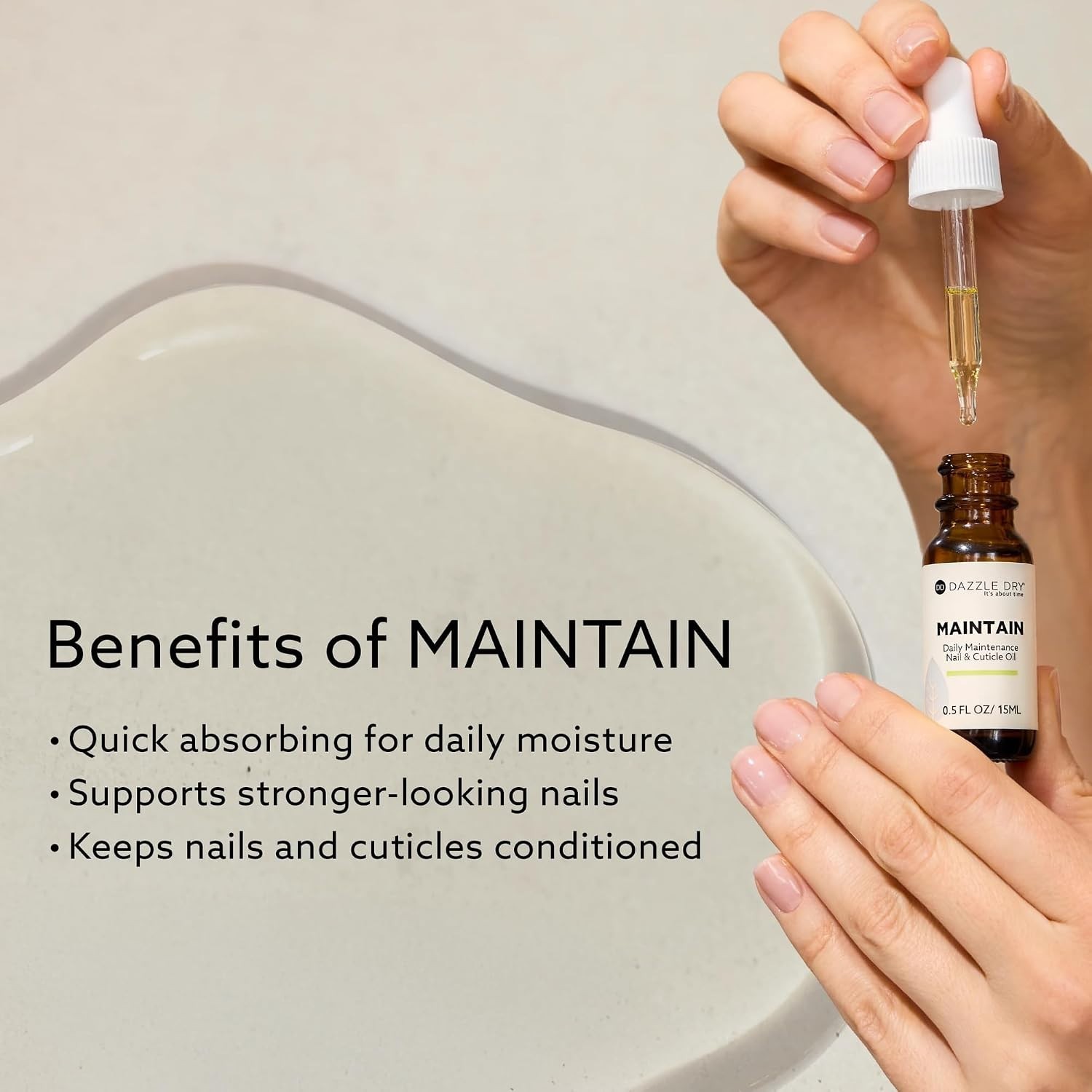 Dazzle Dry Maintain Daily Maintenance Nail Cuticle Oil 0.5 Oz 15 Ml
