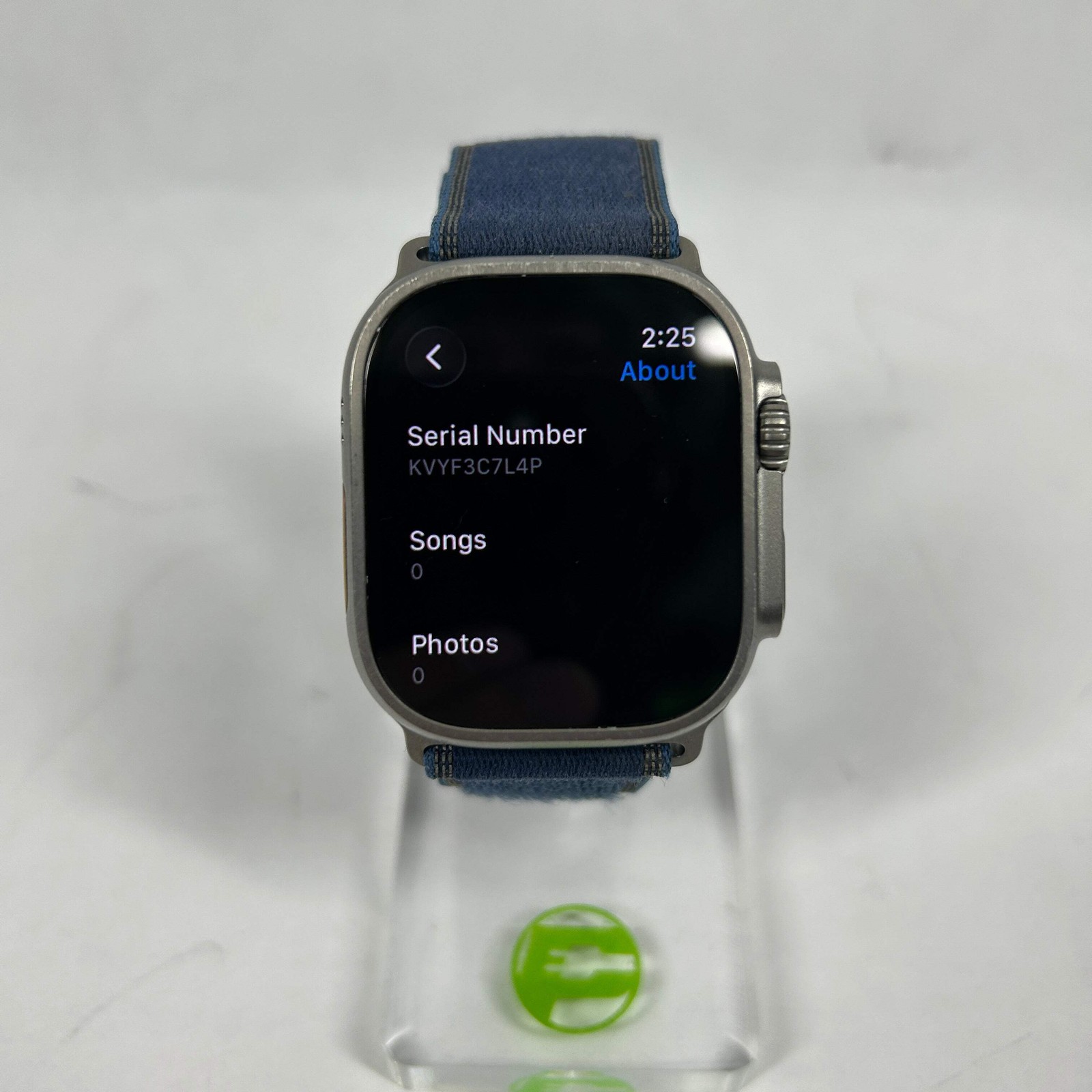 Unlocked Apple Watch Ultra 3 49MM Blue/Bright Blue Trail Loop MEWR4LW/A