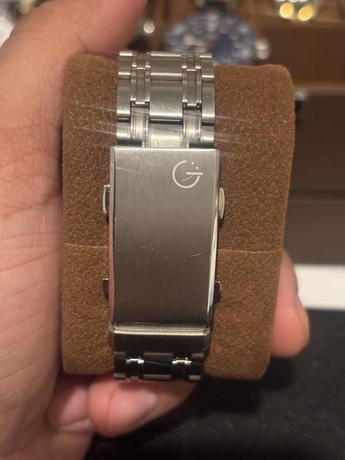 Gevril Hudson Yards Diver Automatic Wristwatch Green Dial Stainless Steel 1000ft
