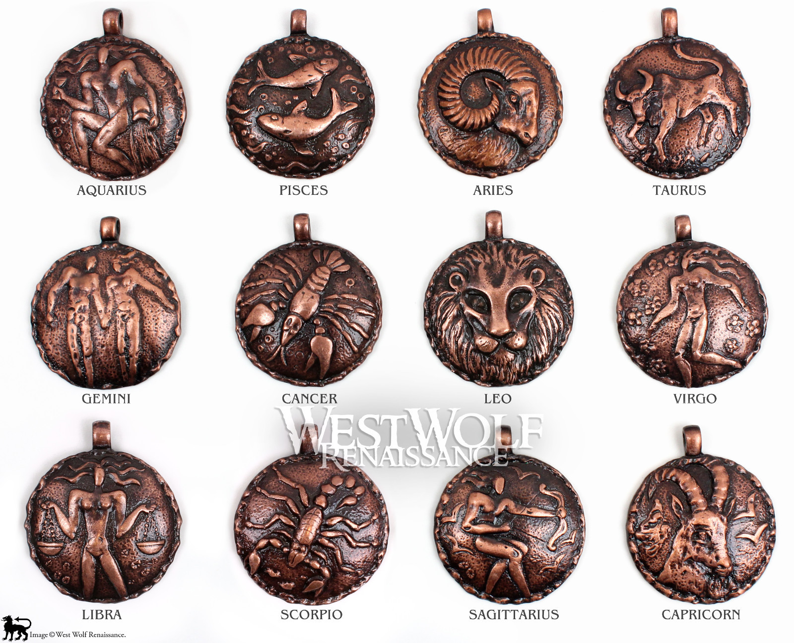 Zodiac Symbol Pendant – Necklace/Jewelry/Aries/Leo/Lion/Pisces/Scorpio/Horoscope