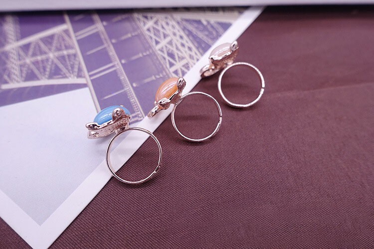 Wholesale 36pcs animal Adjustable ceramic alloy women Ring Wedding gifts Jewelry