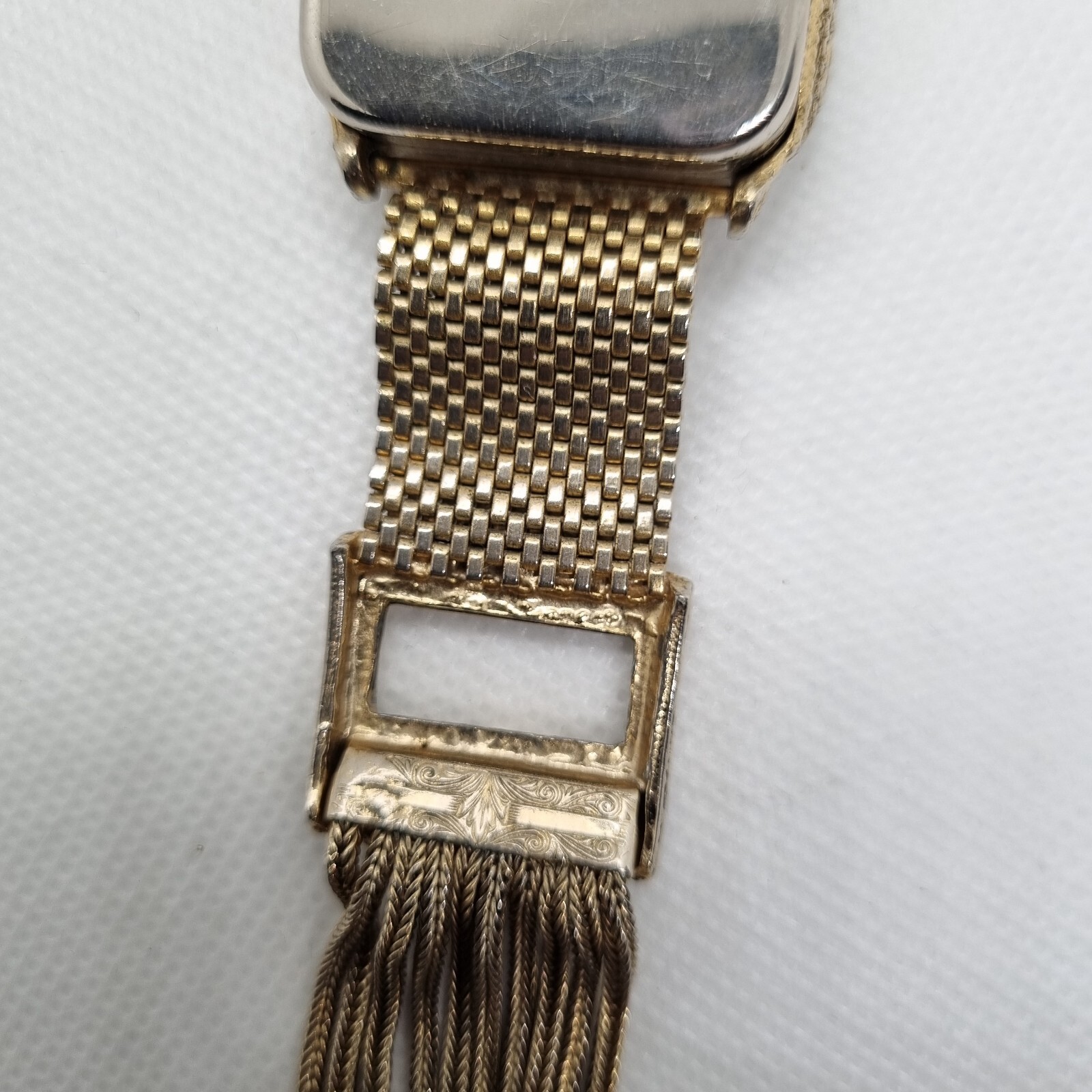 Rare Vintage Victorian Music Box tassel bracelet Swiss movement