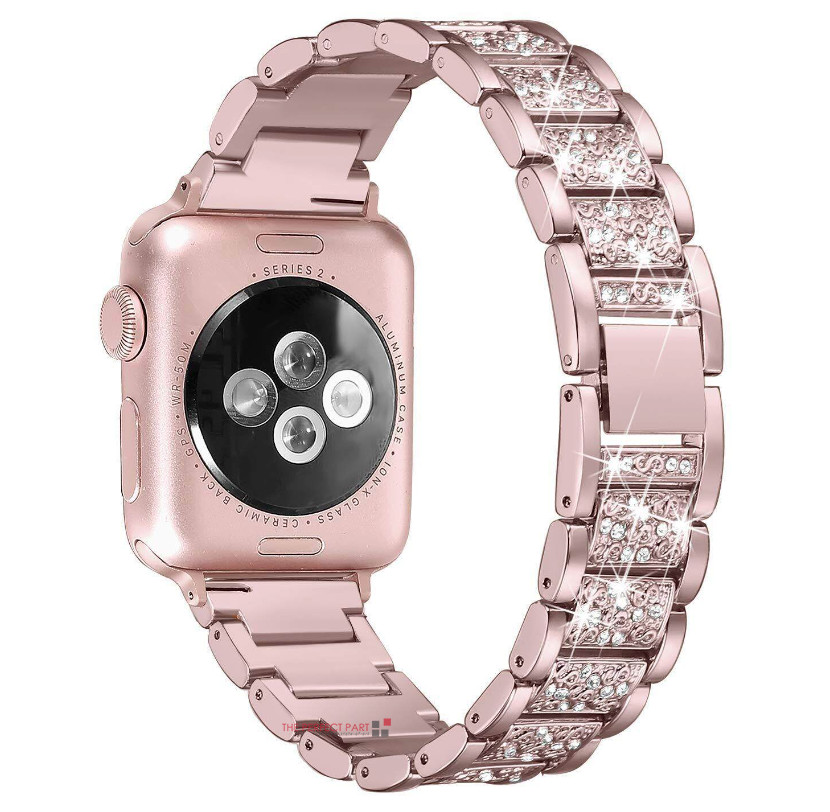 Crystal Bling Band Case iWatch Strap For Apple Watch Ultra Series 8 7 SE 6 5 4 3