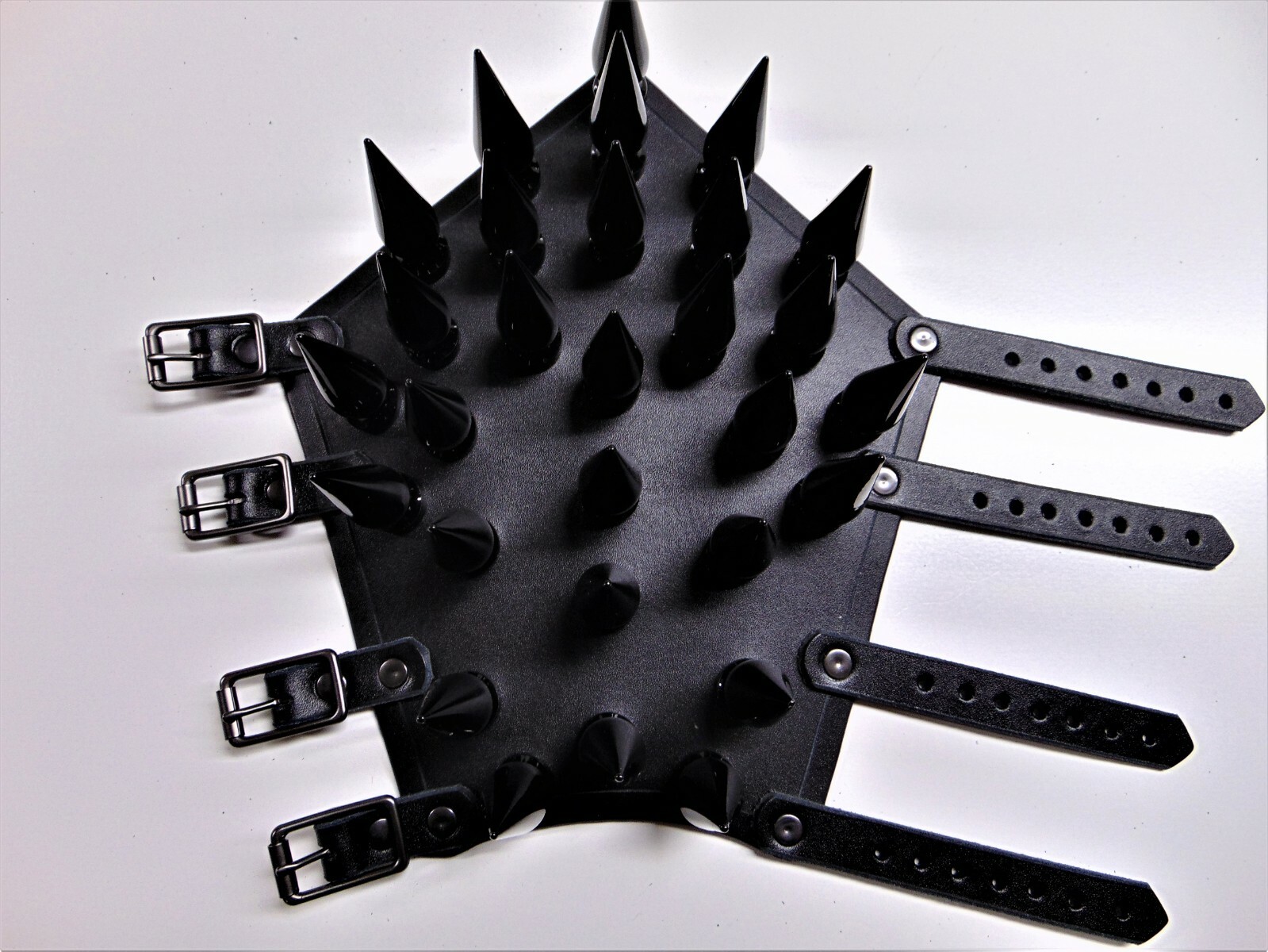 LEATHER GAUNTLETS BLACK SPIKES.BLACK METAL…(MDLG0108)….. DARK FUNERAL’S