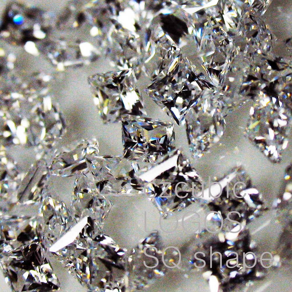 CUBIC ZIRCONIA-CZ SUPER TOP QUALITY LOOSE STONE SQUARE(SQ/P) SHAPE CZ U.S SHIP-7