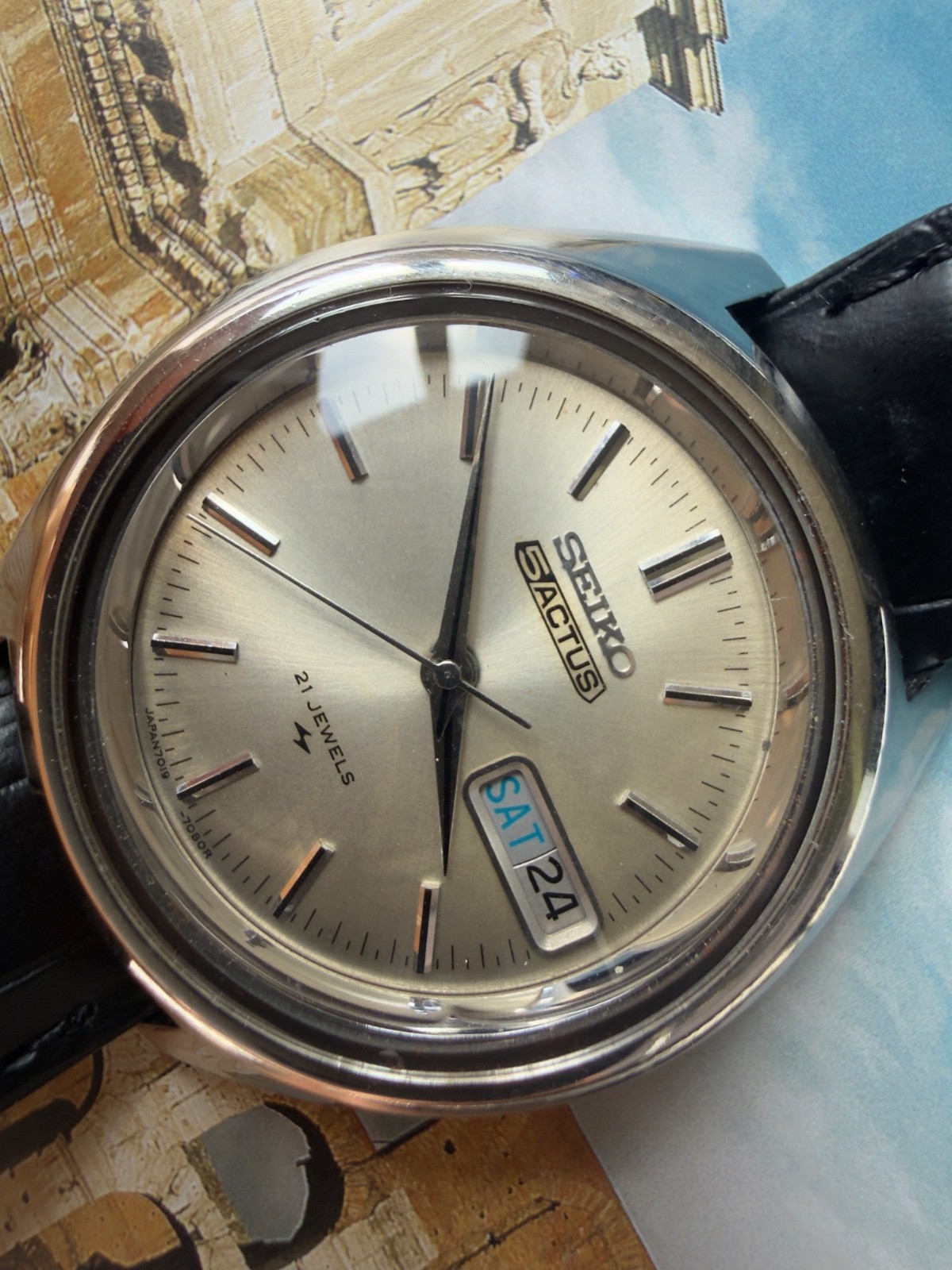 Vintage Seiko 5 Actus 7019-7060 | Silver Sunburst Dial | JDM Automatic | 1975